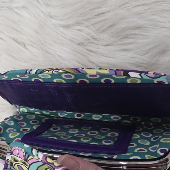 Vera Bradley Heather Kiss N' Snap Wallet New - Picture 5 of 6